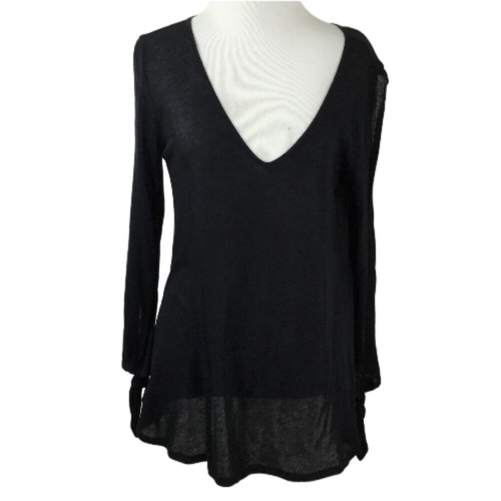 NWT Cupcakes and Cashmere Black Blouse s